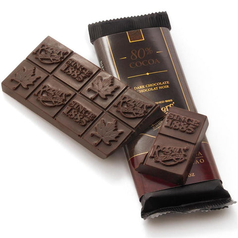 80% Cocoa Dark Chocolate Bar