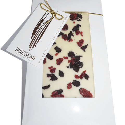 White Chocolate Haskap & Cranberry Artisan Bar