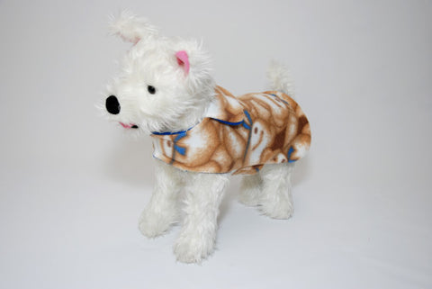 Printed Fleece Dog Coat