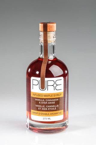 PURE Infused Maple Syrup - Vanilla, Cinnamon & Star Anise