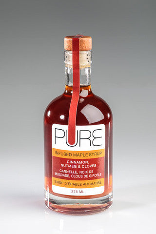 PURE Infused Maple Syrup - Cinnamon, Nutmeg & Cloves